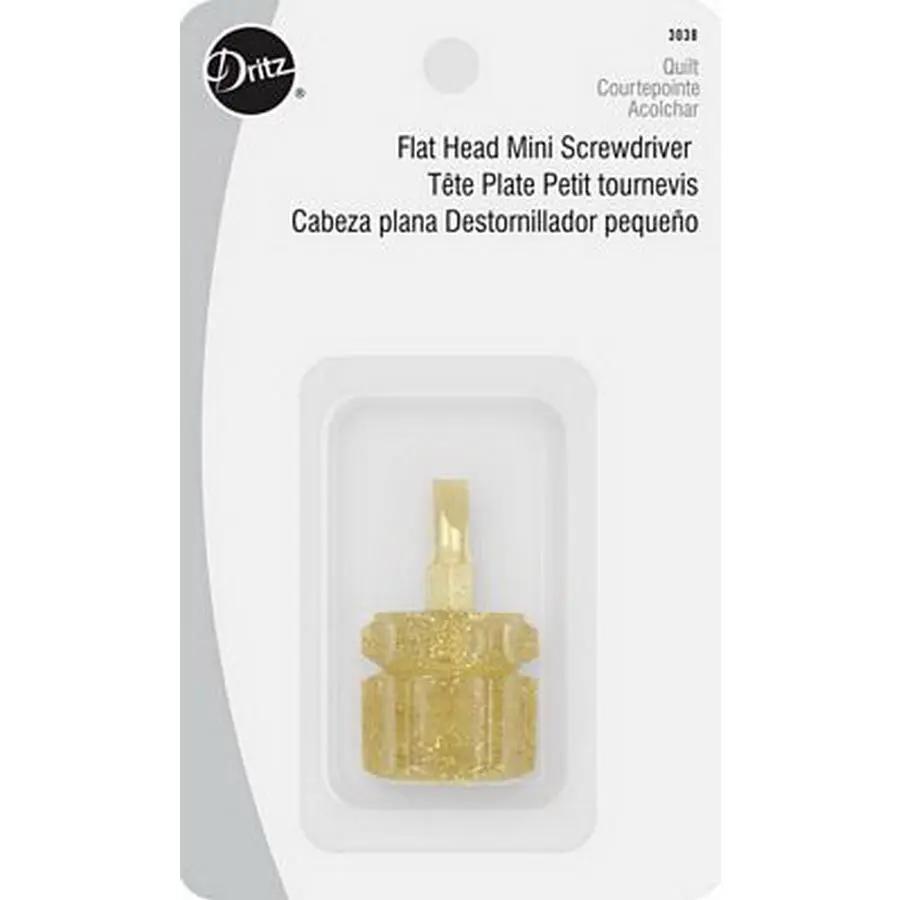 Dritz Mini Screwdriver - Flat Hd (Box of 3) - Sewingmachinesplus.com
