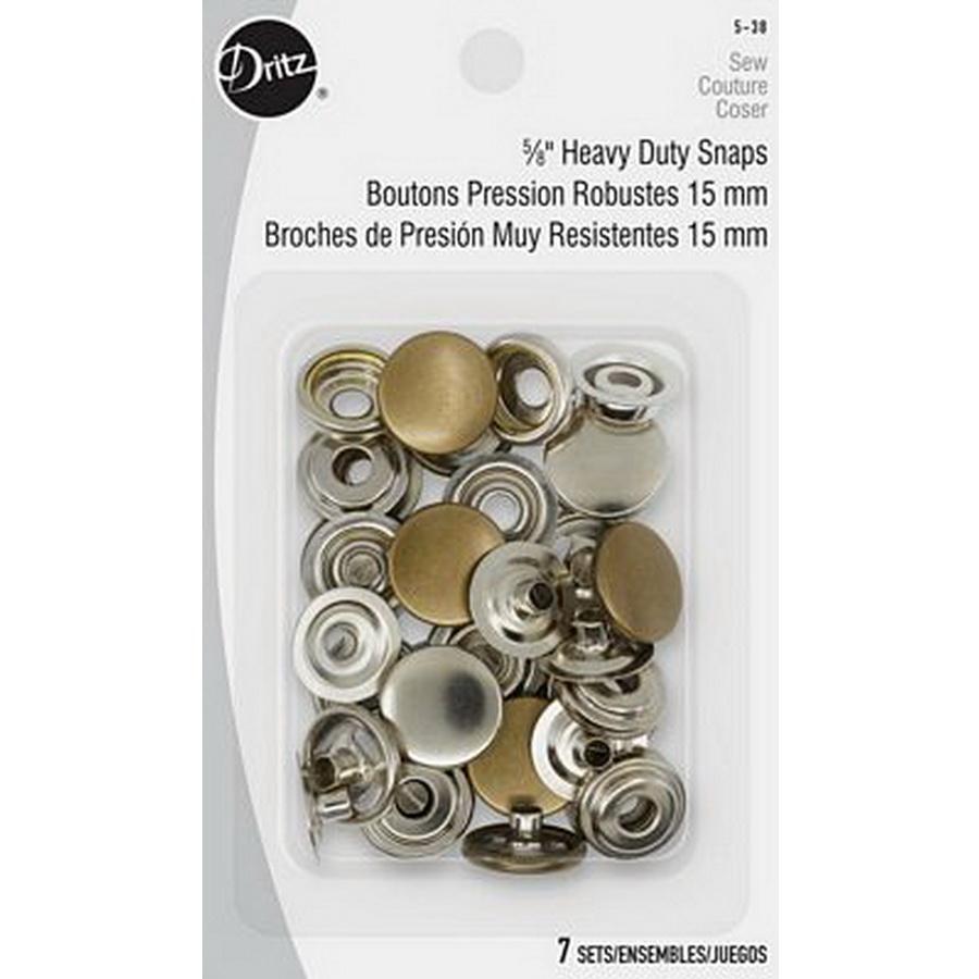 Dritz Hvy Duty Snaps Antique Bra - Sewingmachinesplus.com