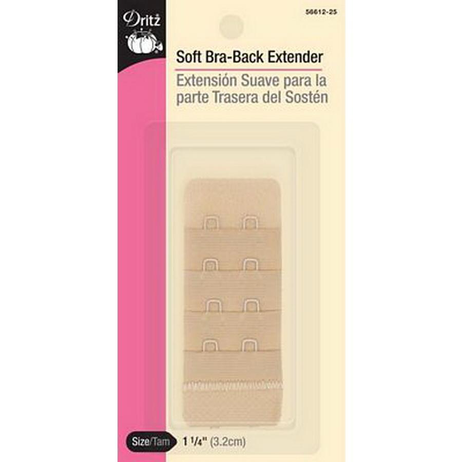 Dritz Bra Back Exten - Beige,1 - 1/4in (Box of 6) - Sewingmachinesplus.com