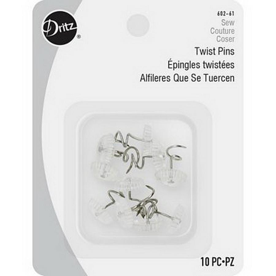 Dritz Upholstery Twist Pins 10ct 6/b (Box of 6) - Sewingmachinesplus.com