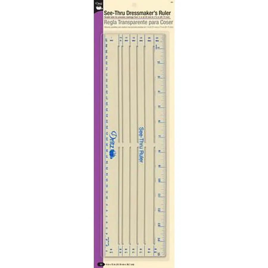 Dritz See - Thru Dressmaker's Ruler - Sewingmachinesplus.com