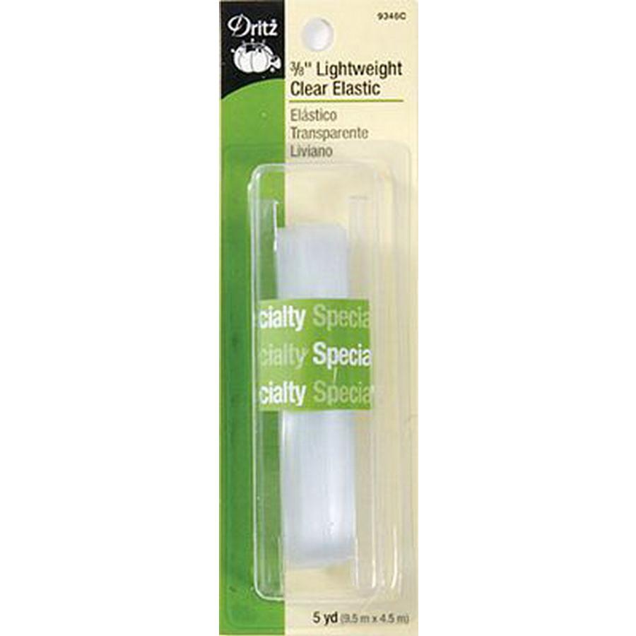 3/8in Lightweight Clear Elastic 5yd 4/box - Sewingmachinesplus.com