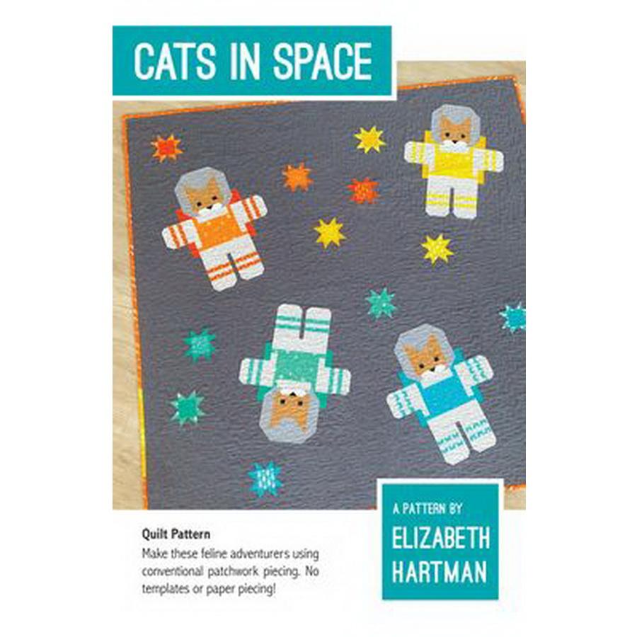 Elizabeth Hartman Cats in Space Pattern - Sewingmachinesplus.com