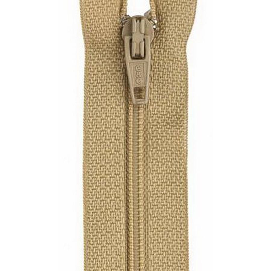 Coats & Clark Polyester Zipper 18" Camel (Box of 3) - Sewingmachinesplus.com