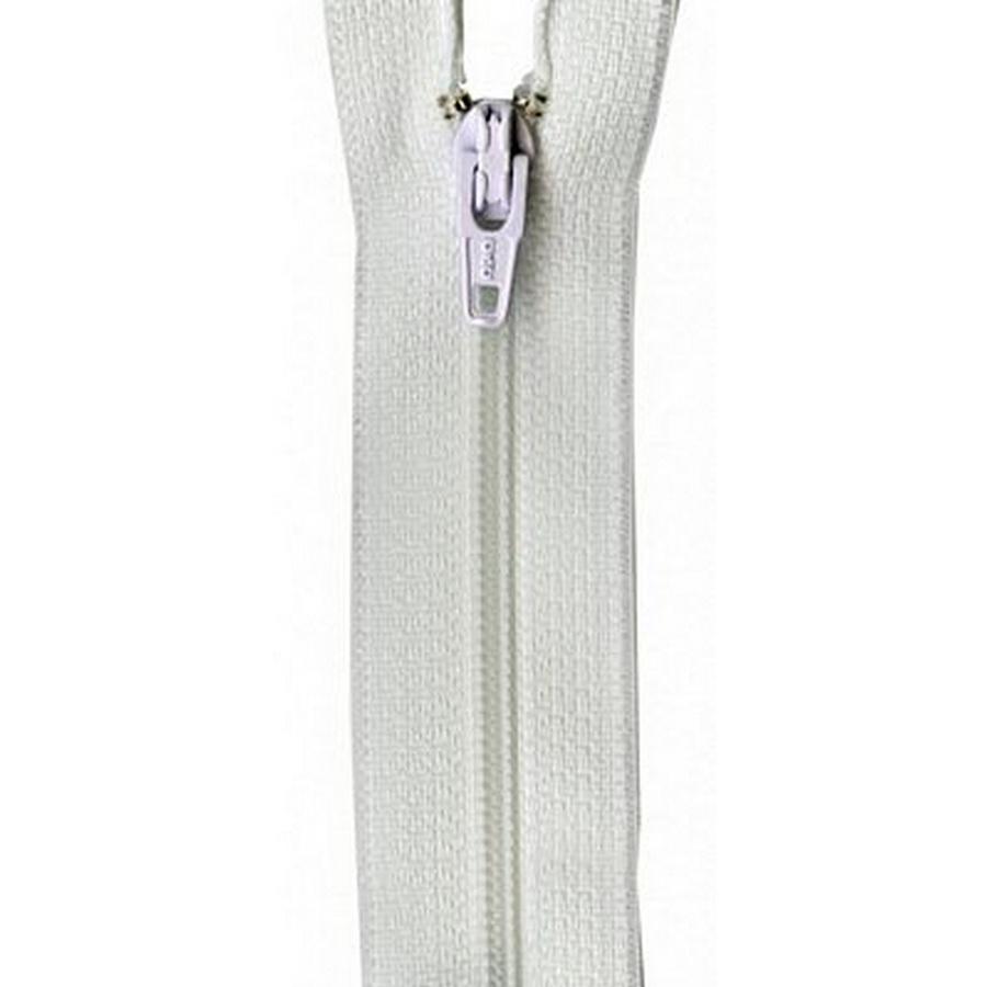 Polyester Zipper 22in White BOX03 - Sewingmachinesplus.com