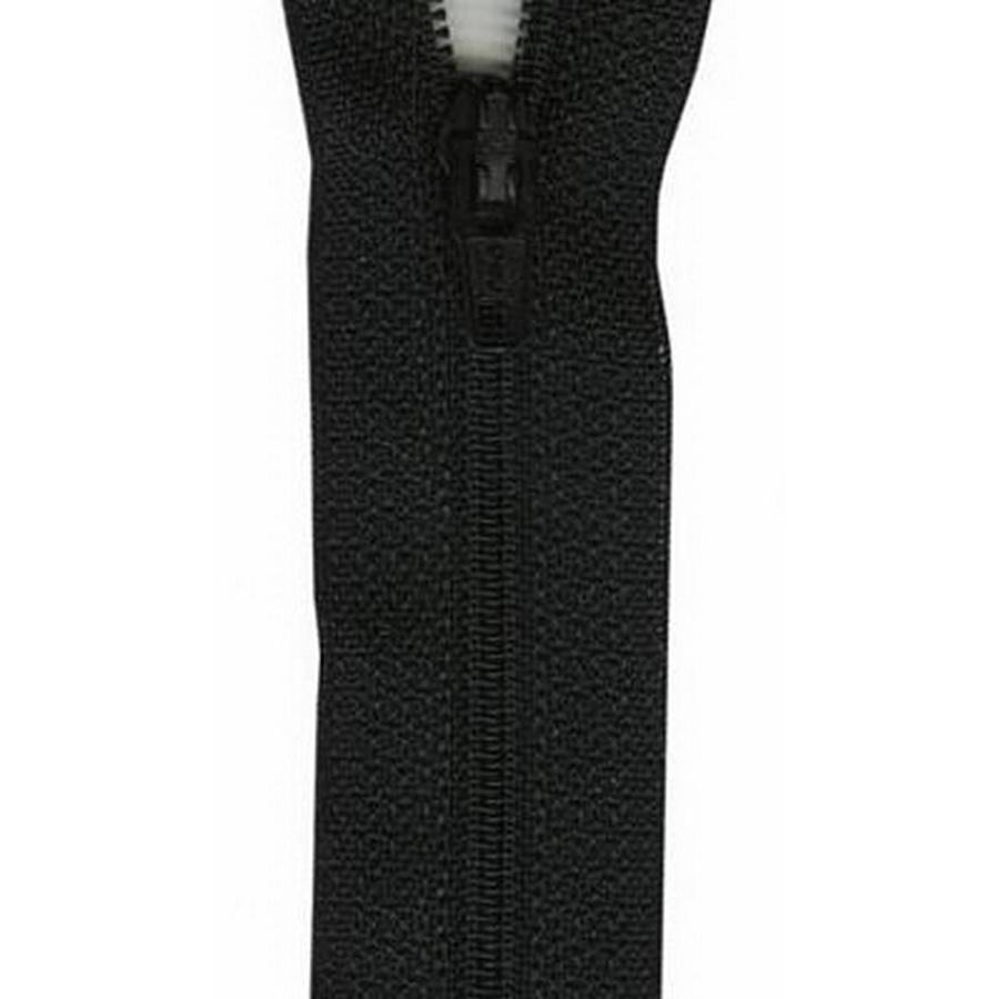 Coats & Clark Polyester Zipper 22" Black (Box of 3) - Sewingmachinesplus.com