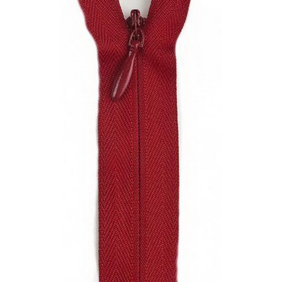 Coats & Clark Invisible Zipper 20 - 22" Red (Box of 3) - Sewingmachinesplus.com