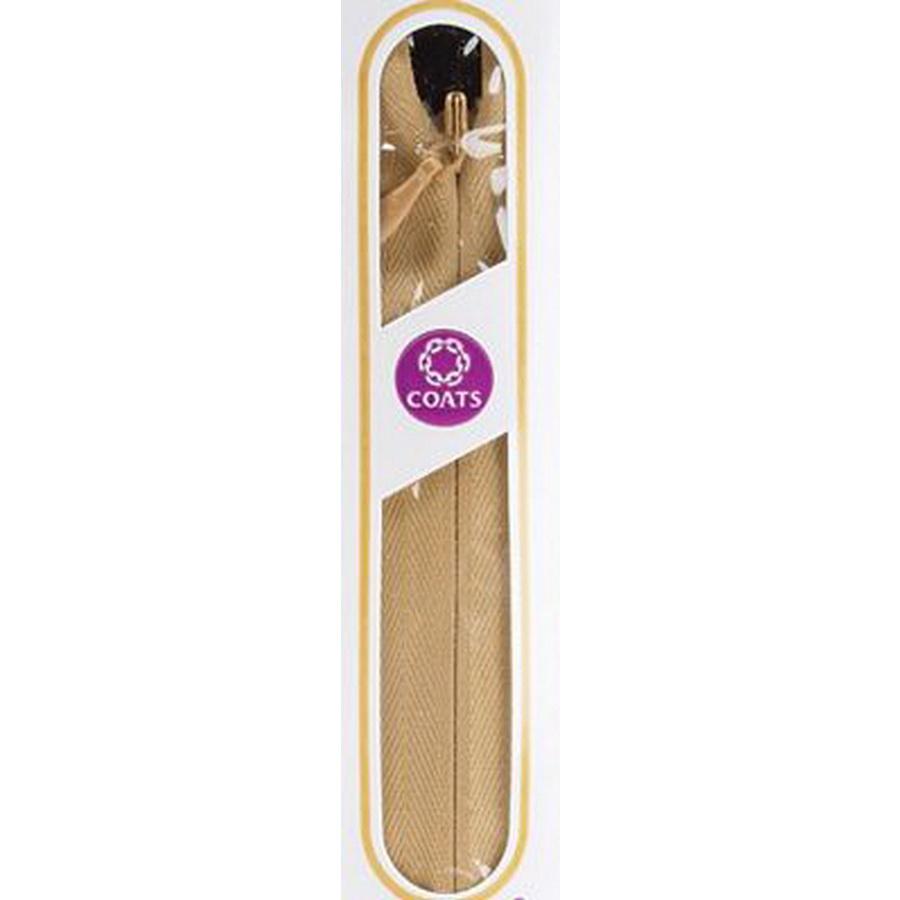 Coats & Clark Polyester Invisible Zipper 20 - 22" Camel (Box of 3) - Sewingmachinesplus.com