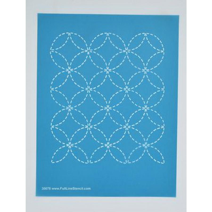 Full Line Stencil Sashiko Stitch Wineglasses - Sewingmachinesplus.com