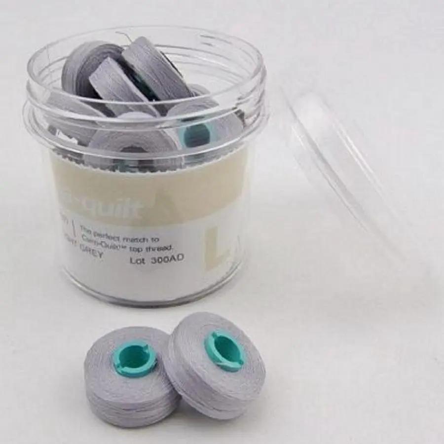 Prewound Bobbin Magna Qlt L - Light Grey - Sewingmachinesplus.com
