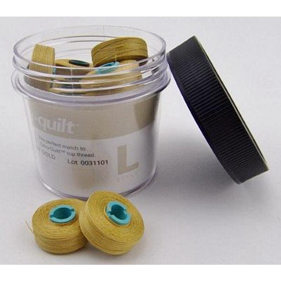 Fil - TEC Prewound Bobbin Magna Qlt L - Honey Gold - Sewingmachinesplus.com