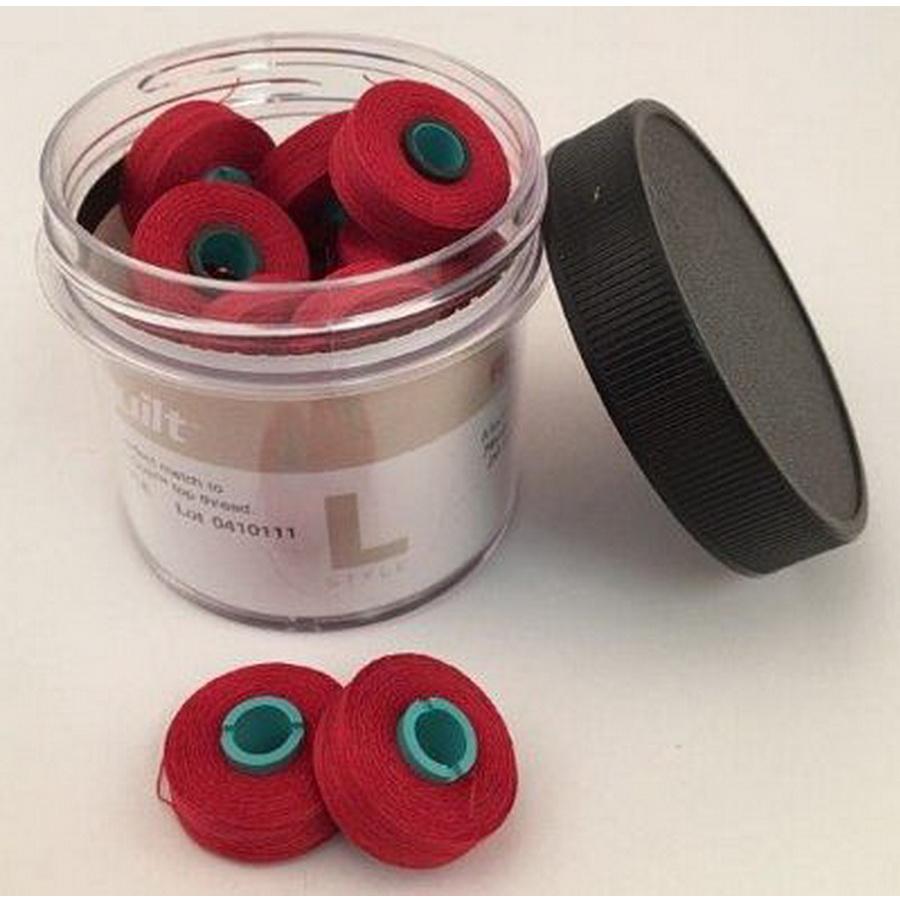 Fil - TEC Prewound Bobbin Magna Qlt L - Candy Apple Red - Sewingmachinesplus.com