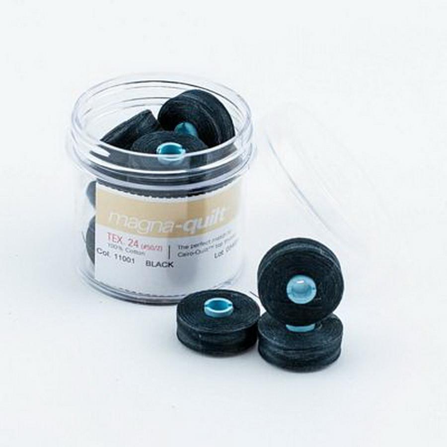 Fil - TEC Black Prewound Bobbin Magna Qlt M - Sewingmachinesplus.com