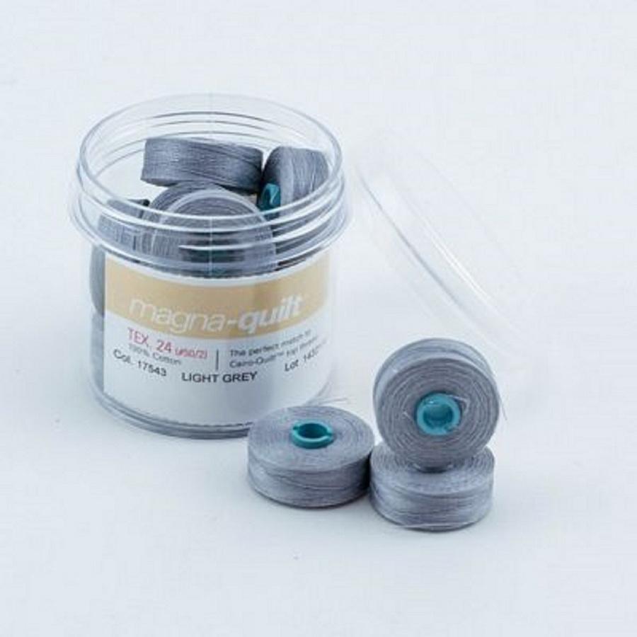Light Grey Prewound Bobbin Magna Qlt M - Sewingmachinesplus.com