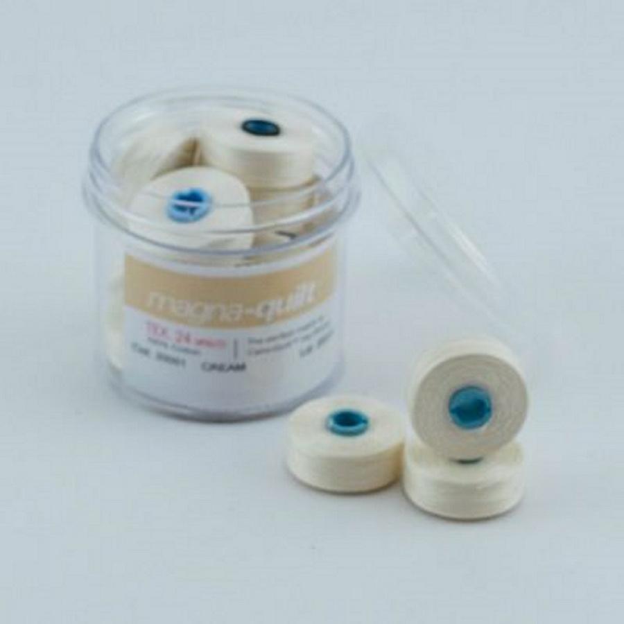 Cream Prewound Bobbin Magna Qlt M - Sewingmachinesplus.com
