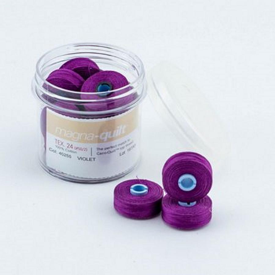 Violet Prewound Bobbin Magna Qlt M - Sewingmachinesplus.com