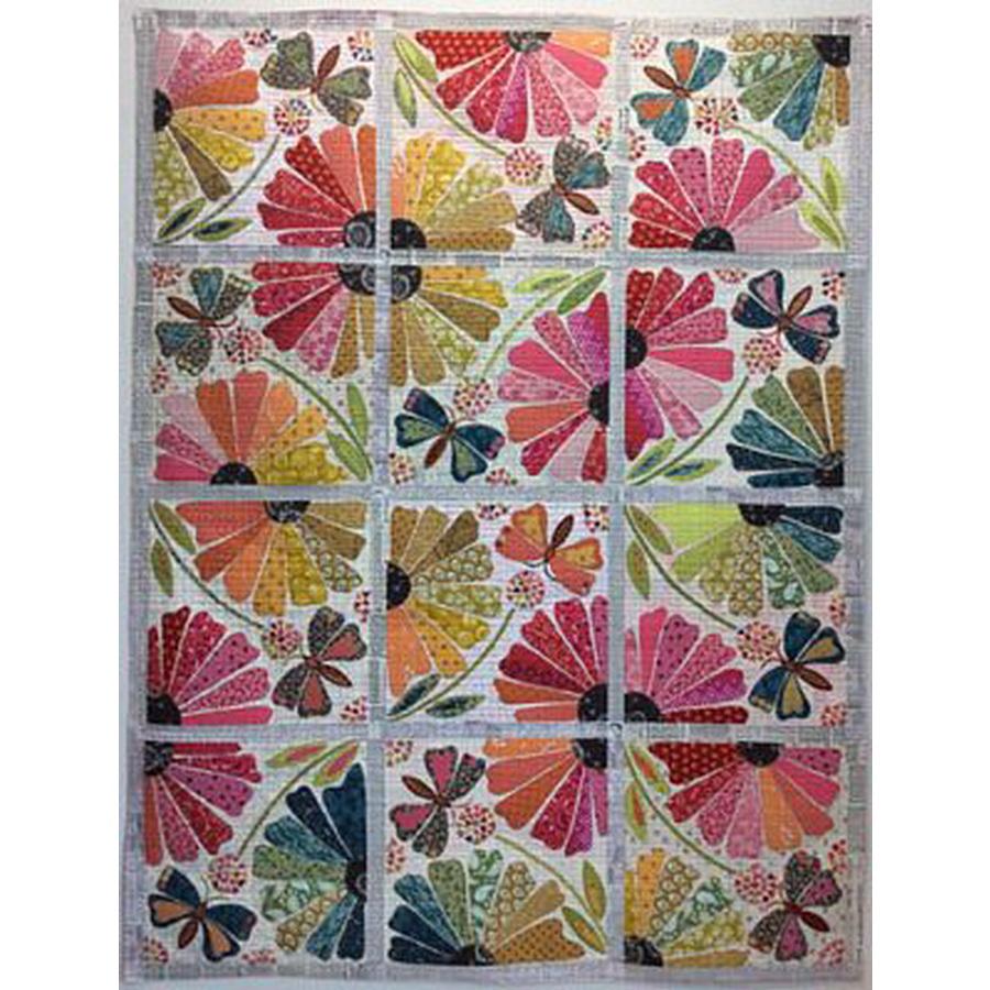 Laura Heine Garden Party Quilt Pattern - Sewingmachinesplus.com