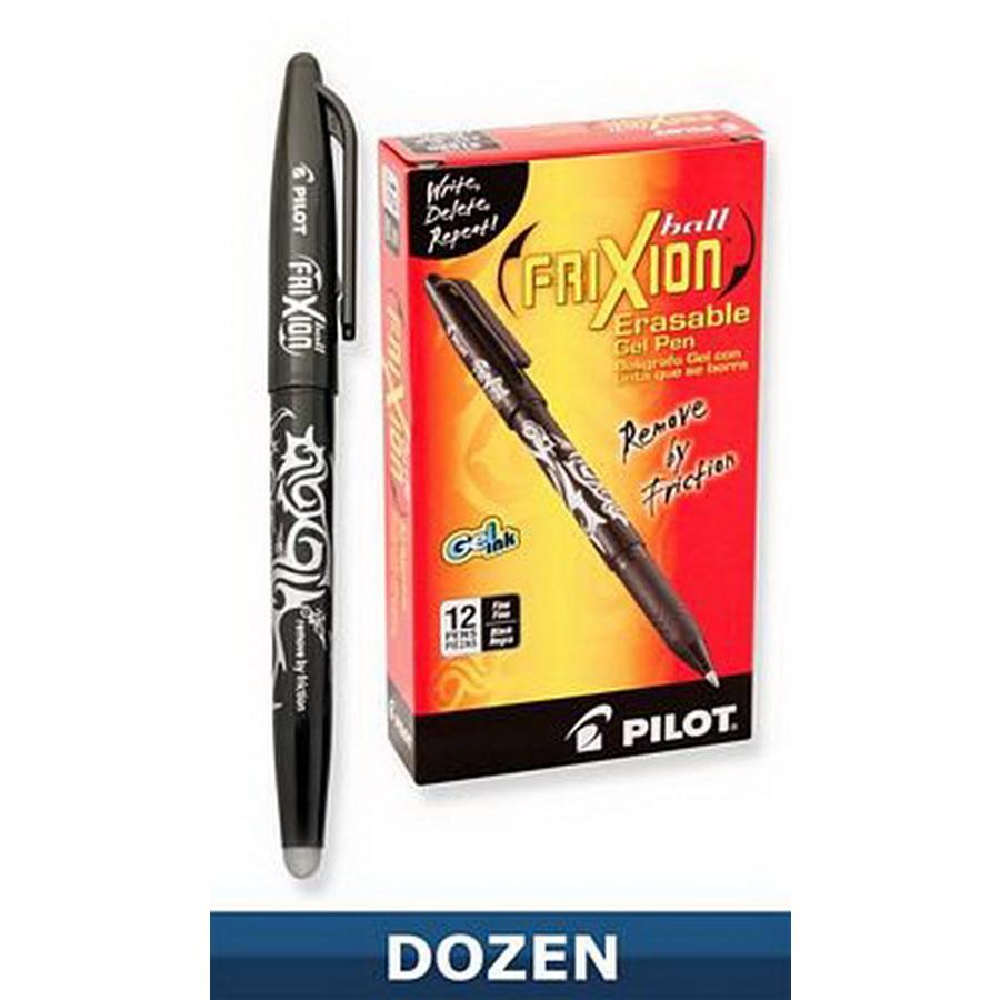 Frixion Gel Pen Black 12ct BOX12 - Sewingmachinesplus.com