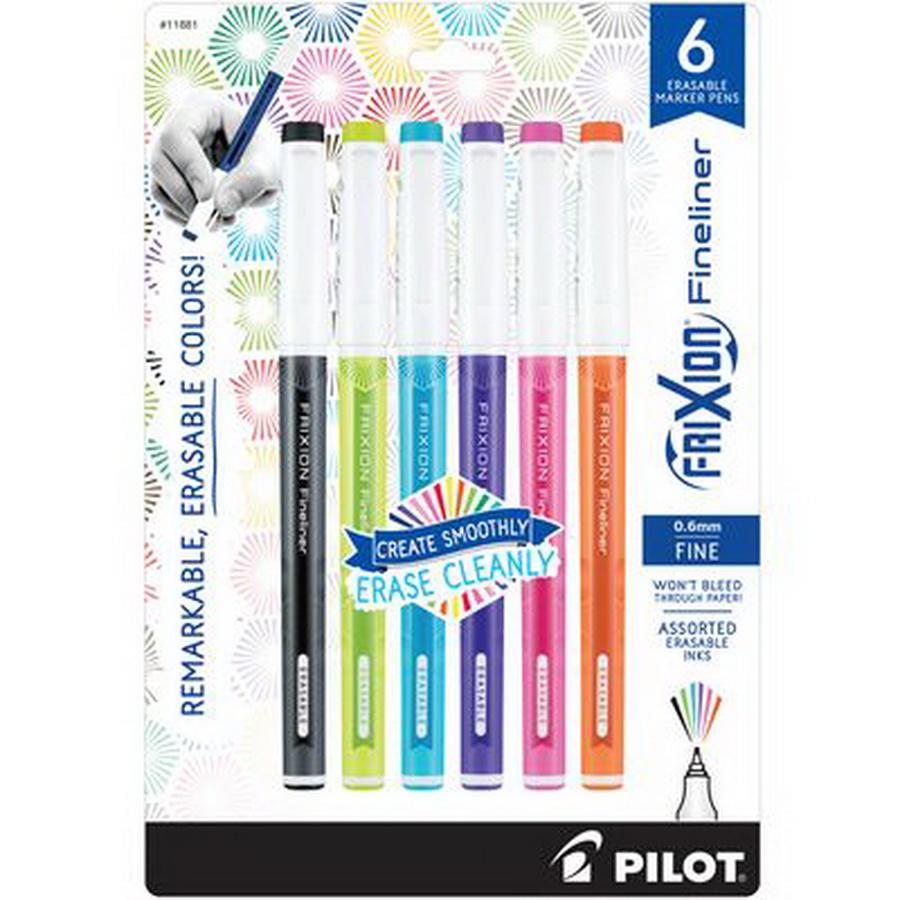 FRIXION FINELINER 6PK ASSORT. - Sewingmachinesplus.com