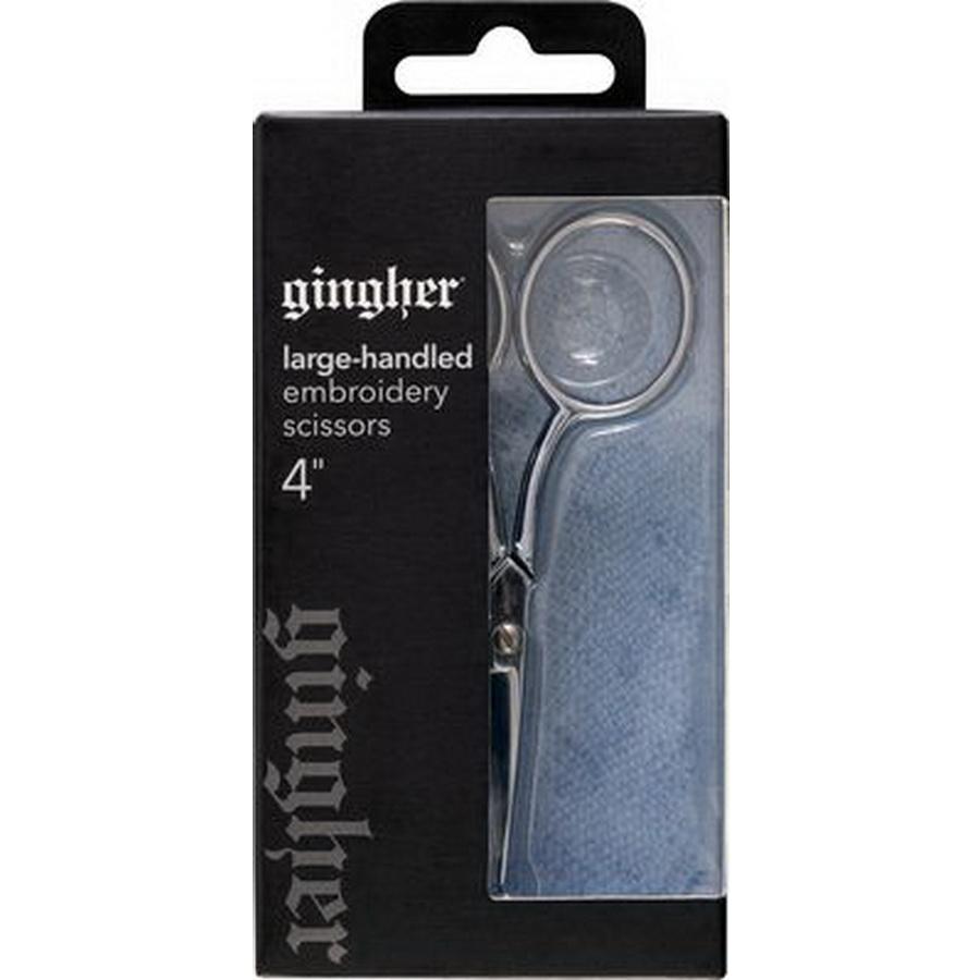 Gingher 4in Large Handle Emb - Sewingmachinesplus.com