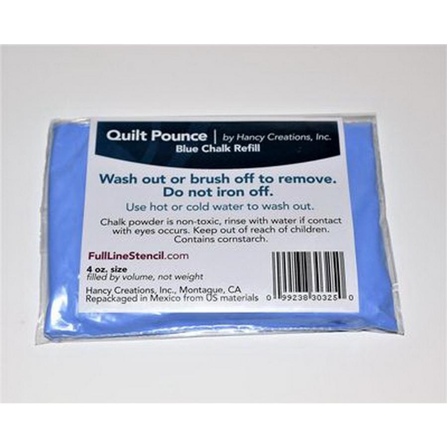 Quilt Pounce Pad Blue Chalk Refill 4oz - Sewingmachinesplus.com