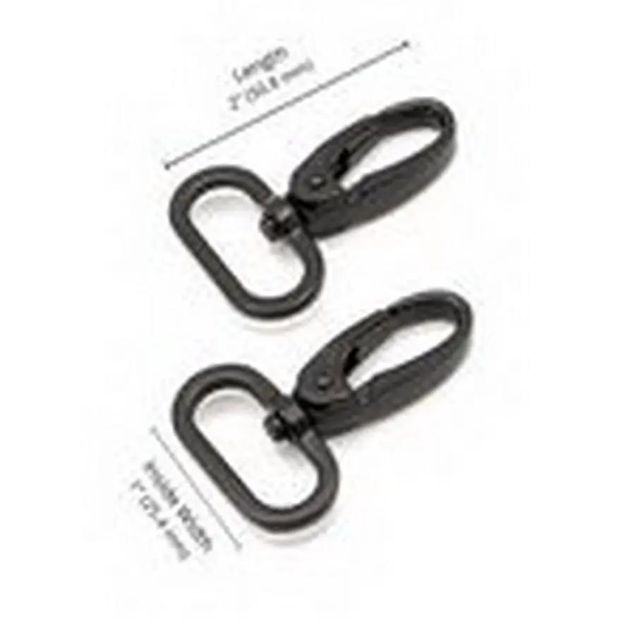 Swivelhook1inBlackMetal2pc - Sewingmachinesplus.com