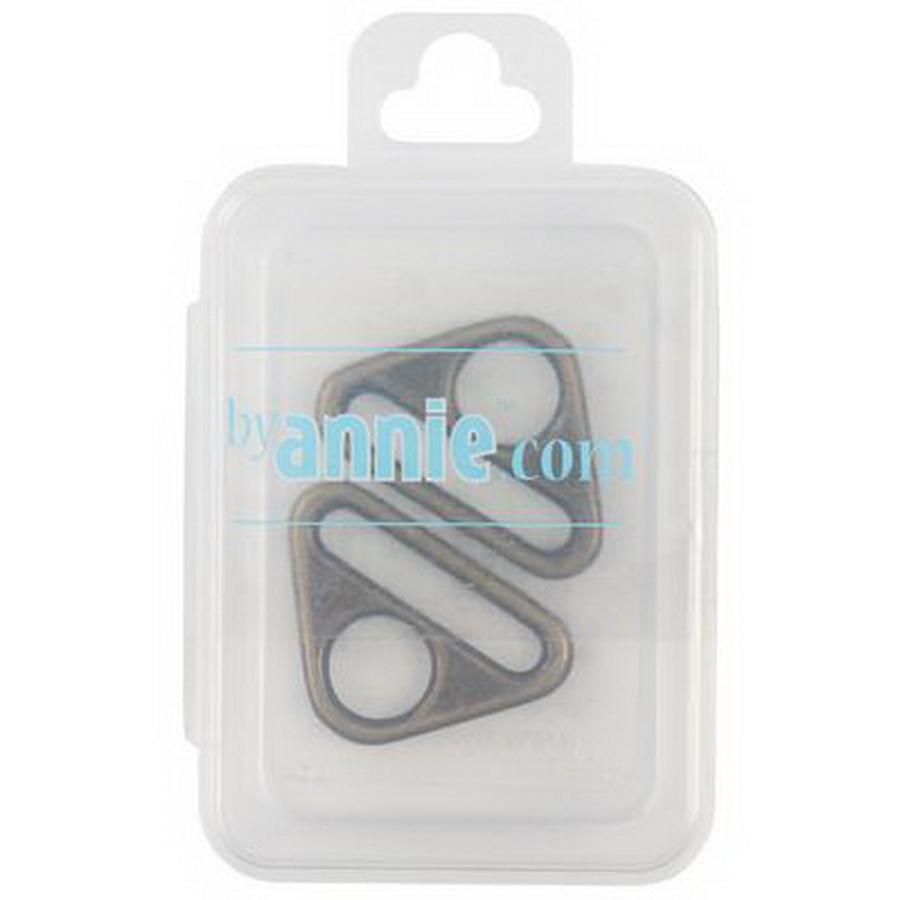 Tri - Ring fl 1in Antiq BR 2pcs - Sewingmachinesplus.com