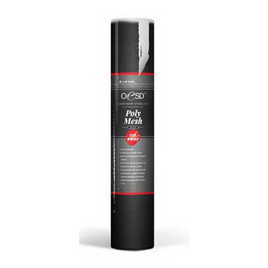 Polymesh CutAway 15in x10yd Blck - Sewingmachinesplus.com