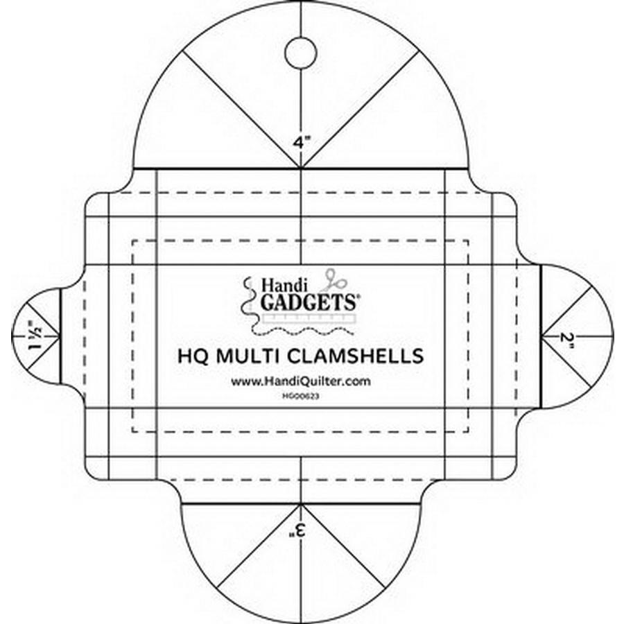 Multi Clamshell Ruler - Sewingmachinesplus.com