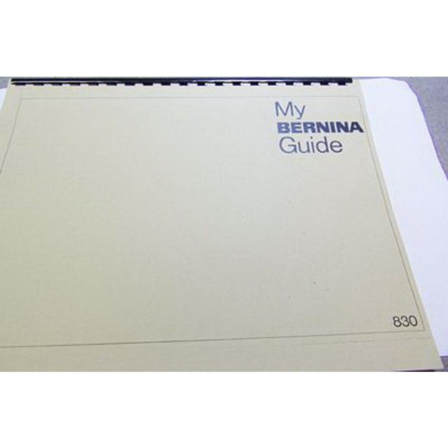 Instruction Book Bernina 830