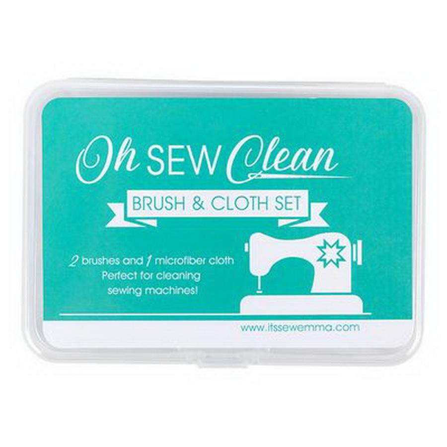 Oh Sew Clean Brush and Cloth Set - Sewingmachinesplus.com