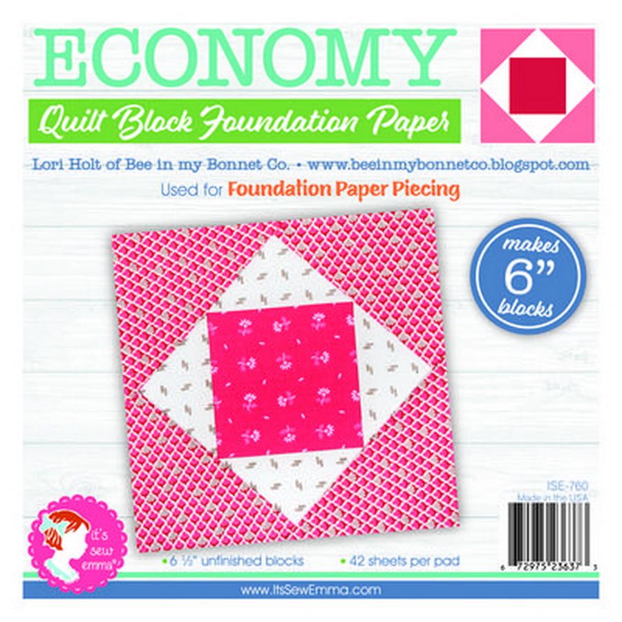 EconomyQuiltBlock6inFounPapPad - Sewingmachinesplus.com