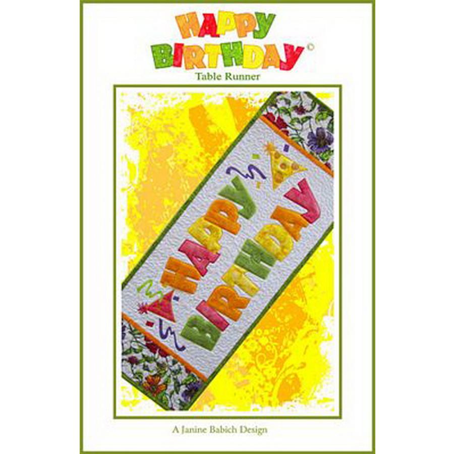 Happy Birthday Table Runner - Sewingmachinesplus.com