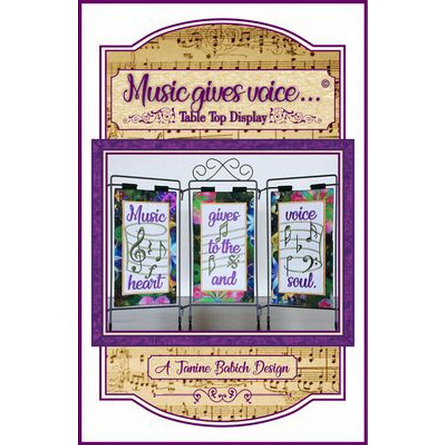 Music gives voice Table Top Display Pattern - Sewingmachinesplus.com