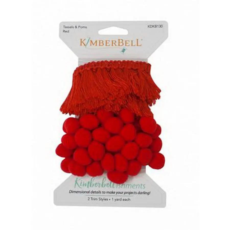 Tassels & Poms Trim - Red - Sewingmachinesplus.com