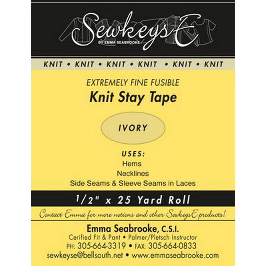 Fusible Knit Stay Tape .5in Extremely Fine Ivory50 - Sewingmachinesplus.com