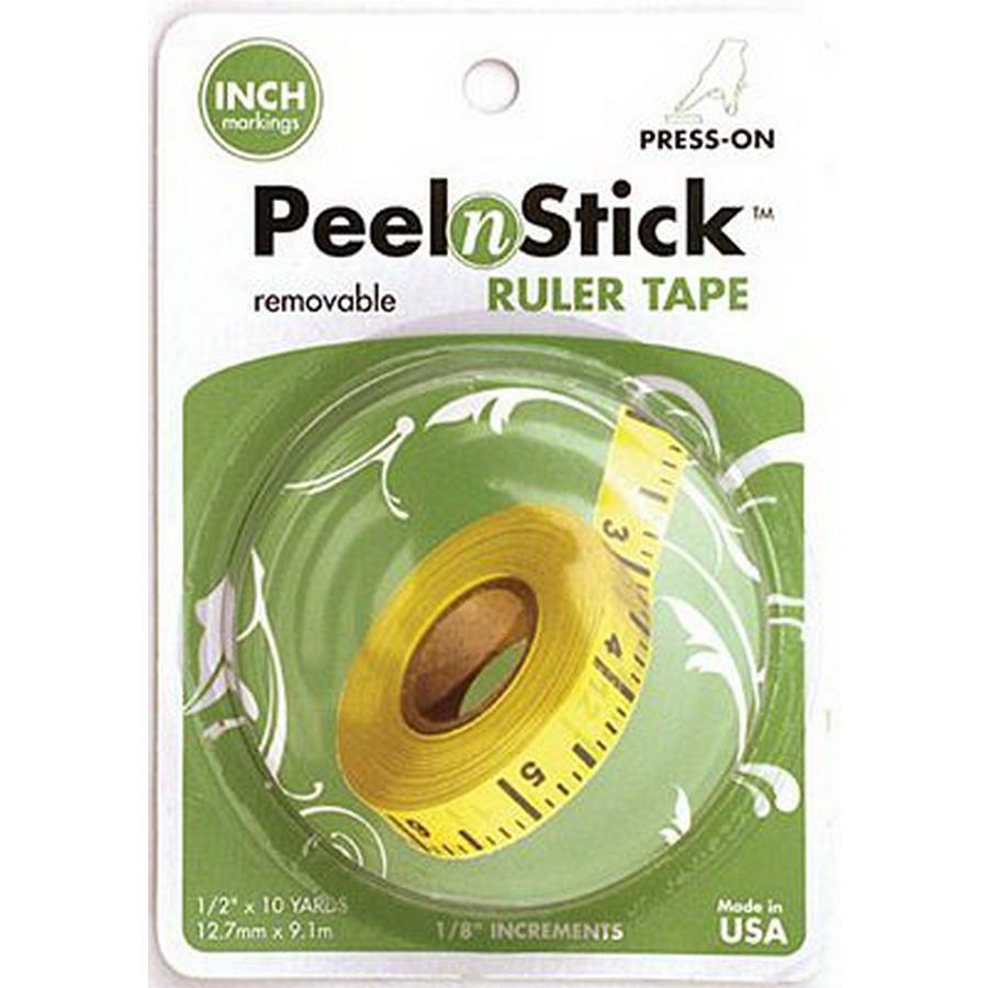 PeelnStick Ruler Tape 1/2x10y - Sewingmachinesplus.com