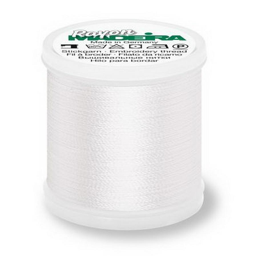 Rayon Thread No 40 200m 220yd - Bright White - Sewingmachinesplus.com