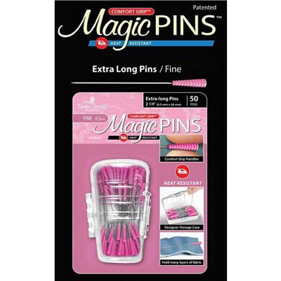 Magic Pins Extra Long Fine 50pc, 2 pack - Sewingmachinesplus.com