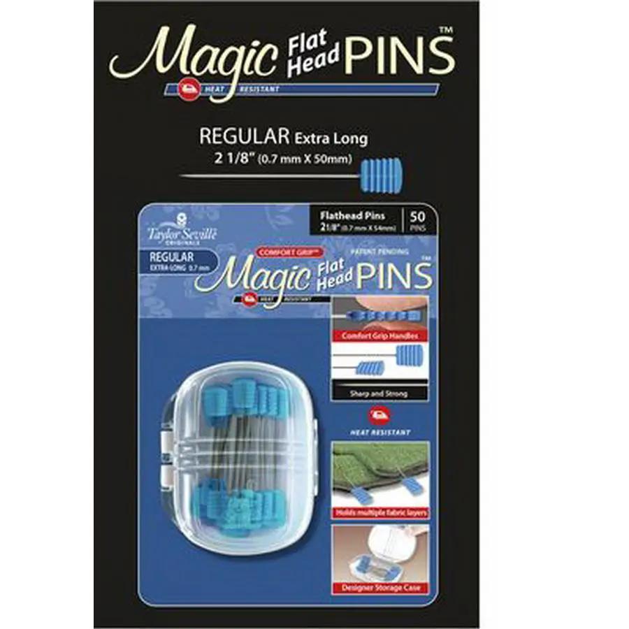 Magic Pins Flat Head Reg 50 pc - Sewingmachinesplus.com