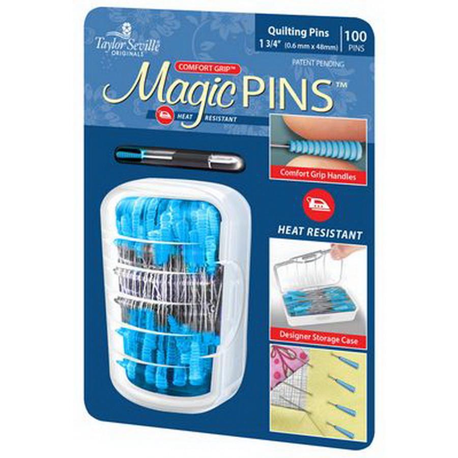 Magic Pins Quilt Reg 100 pins - Sewingmachinesplus.com