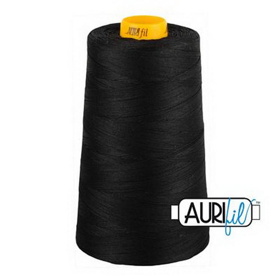 Aurifil 40wt 3 - ply Cones 3,280yd Black - Sewingmachinesplus.com