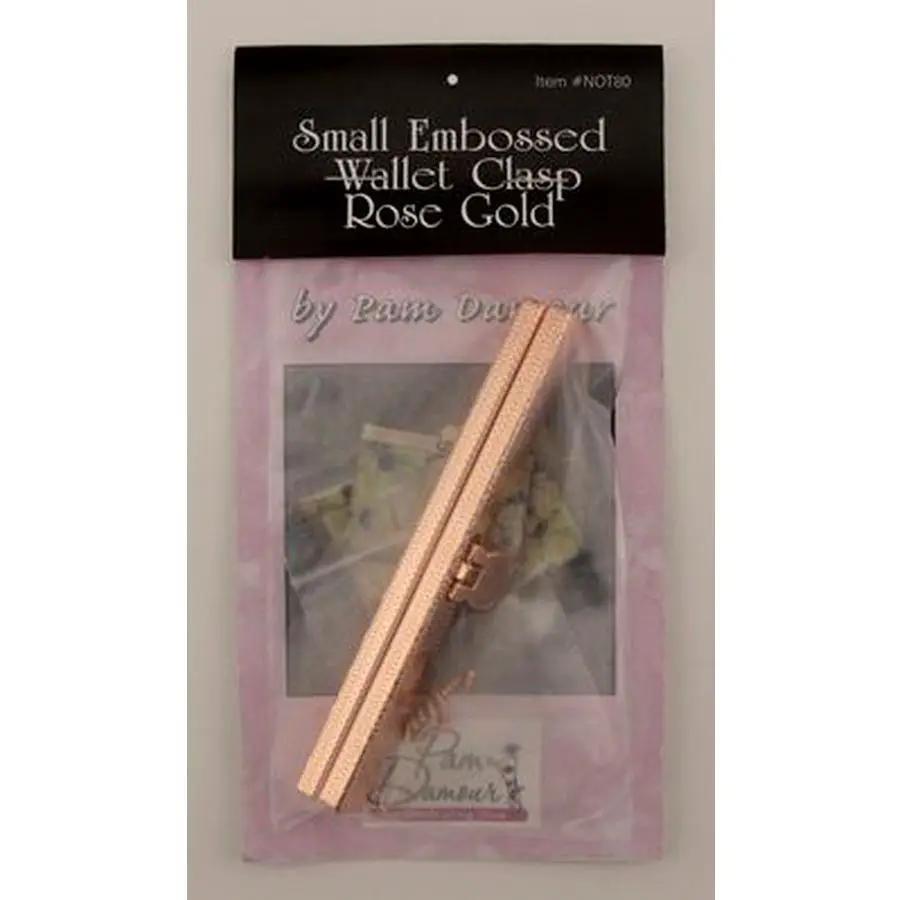 Small Embossed Wallet Clasp Rose Gold 4 1/2 - Sewingmachinesplus.com