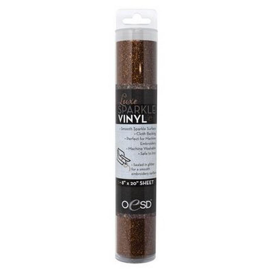 Luxe Sparkle Vinyl 8in x 20in RUST - Sewingmachinesplus.com