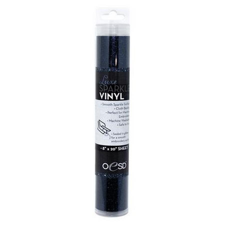 Luxe Sparkle Vinyl 8in x 20in MIDNIGHT BLUE - Sewingmachinesplus.com