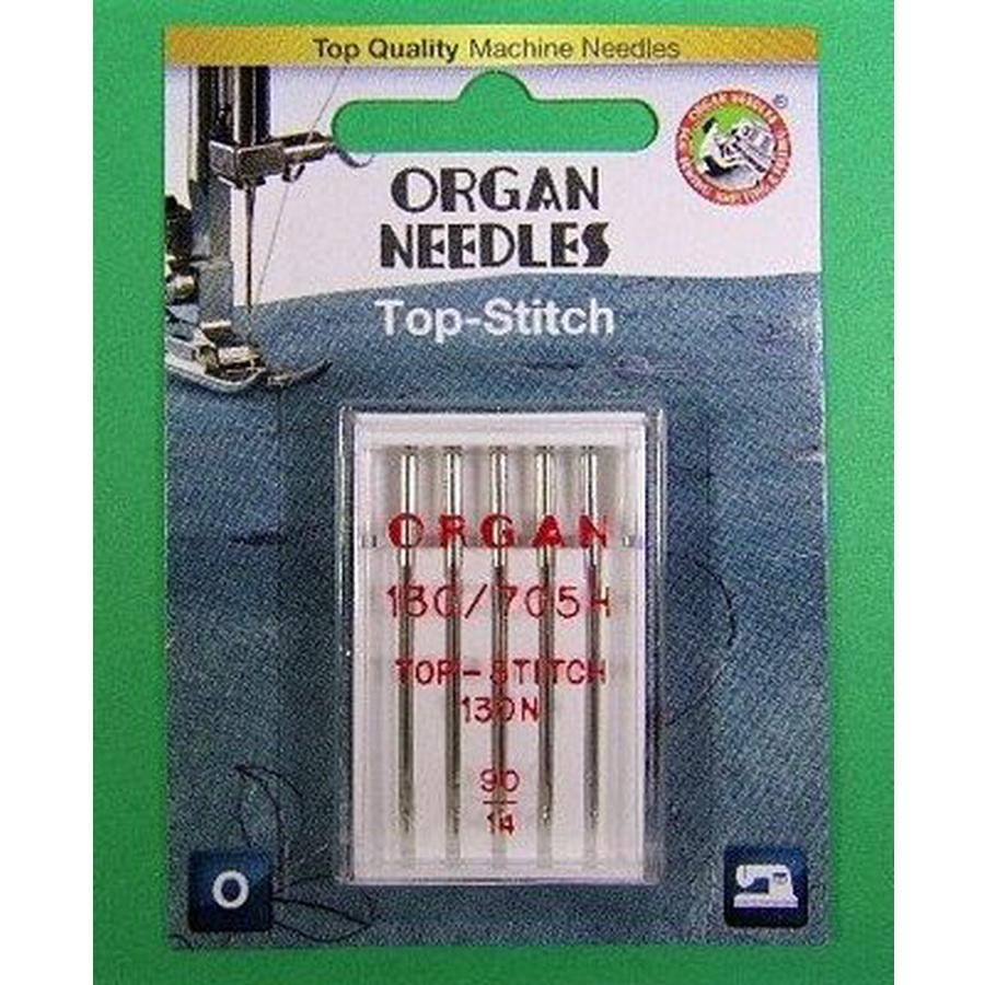 Ndl Organ Top Stitch 90 Card/5 - Sewingmachinesplus.com