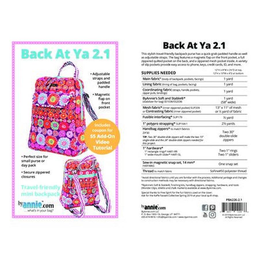 Back At Ya 2.1 Pattern - Sewingmachinesplus.com