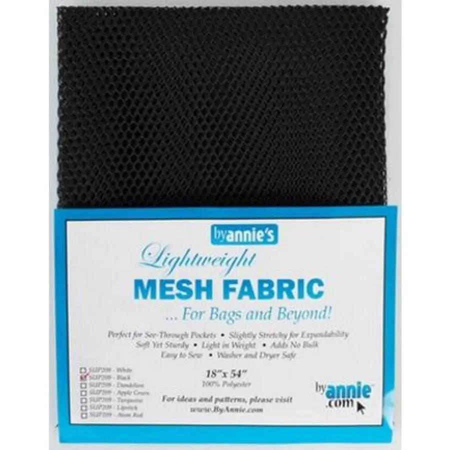 Lightweight Mesh Fabric 18inx54in Black - Sewingmachinesplus.com