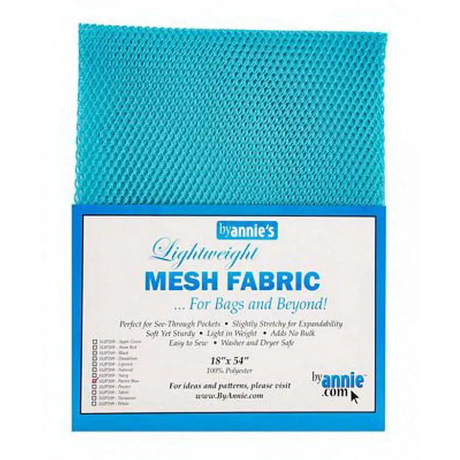 Lightweight Mesh Fabric 18inx54in Parrot Blue - Sewingmachinesplus.com