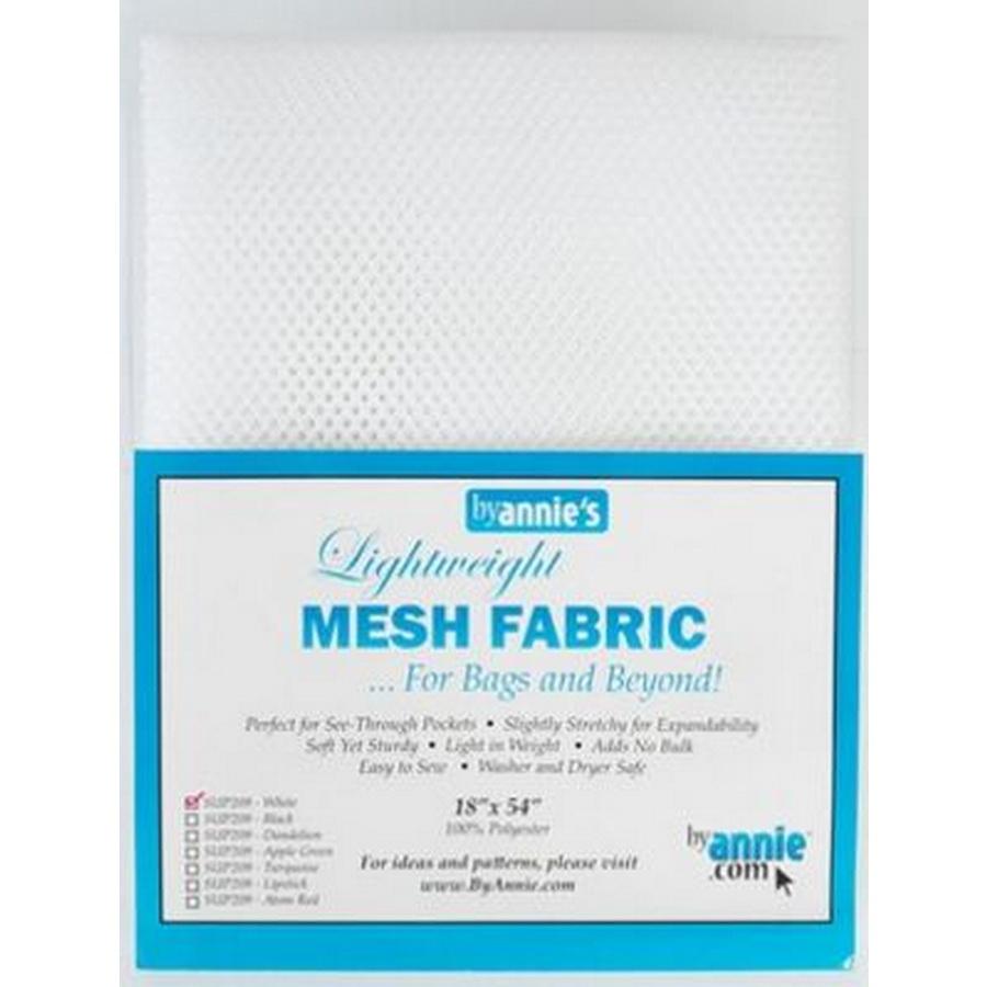 Lightweight Mesh Fabric 18inx54in White